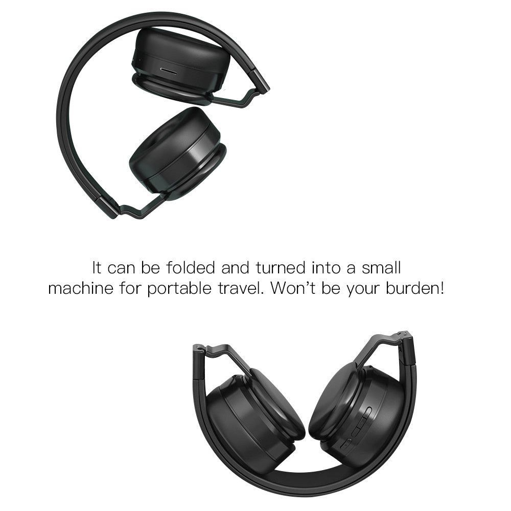 HKM-868051 Folding Bluetooth Stereo Headset with Subwoofer and Multi-Mode Functionality