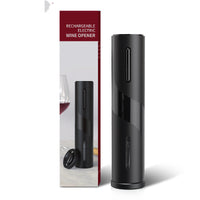 HKM-868115 USB Rechargeable Electric Bottle Opener with Chargeable Corkscrew Set - Multiple Functions Included