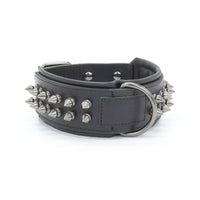HKM-8681405 Stylish Leather Dog Collar with Rivets in Various Colors and Sizes