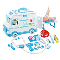 HKM-868243 Doctor Toy Set with Ambulance Car and Medical Kit for Role Play and Imaginative Play