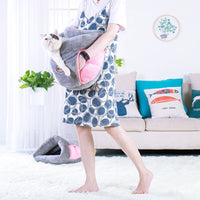 HKM-8682813 Cozy Cat Nest Slippers in Various Colors - Soft Cloth Material, S Size (37x31x17cm)