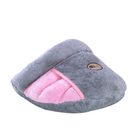 HKM-8682813 Cozy Cat Nest Slippers in Various Colors - Soft Cloth Material, S Size (37x31x17cm)