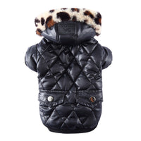 HKM-8682941 Medium Autumn & Winter Dog Coat with Fur Collar - Breathable, Comfortable Pet Clothing