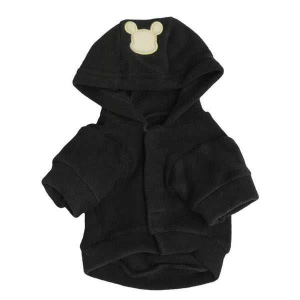 HKM-868307 Embroidered Polar Fleece Hooded T-Shirt for Pets in Multiple Colors and Sizes