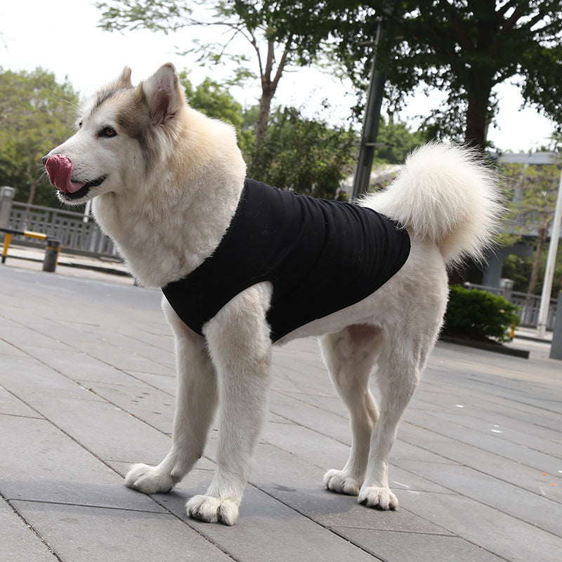 HKM-8684349 Lightweight Cotton Dog Vest for Small to Extra Large Dogs - Summer T-shirt Style