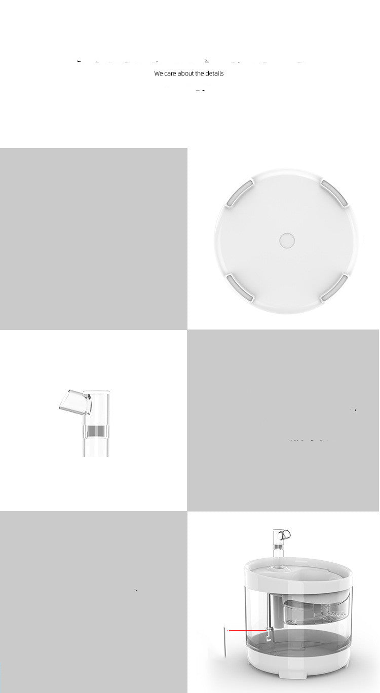 HKM-8684605 Automatic Cat and Dog Water Dispenser - 1.6L Circulating Water Bowl with Filter