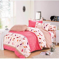 HKM-868499 Pastoral Green Plant Flowers Single Bed Sheet Duvet Cover, 120x150cm, Acetate Fiber