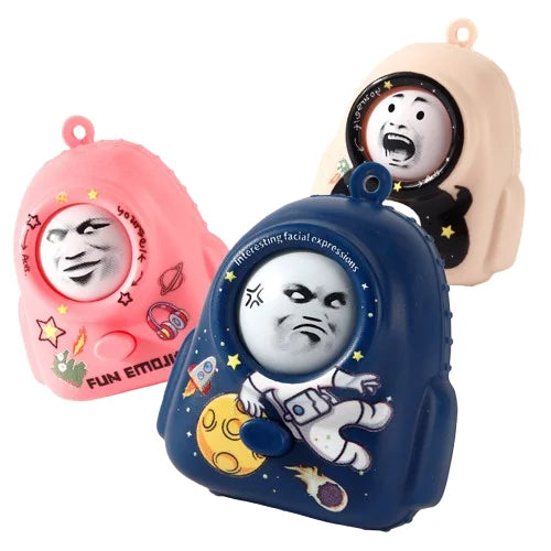 HKM-868563 Face Changing Keychain Pendant for Kids - Creative Backpack Ornament for Decompression and Fun