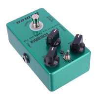 HKM-868563 Green Tube Screamer Guitar Effects Pedal with TS9/TS808 Modes, Volume, Tone, and Drive Controls