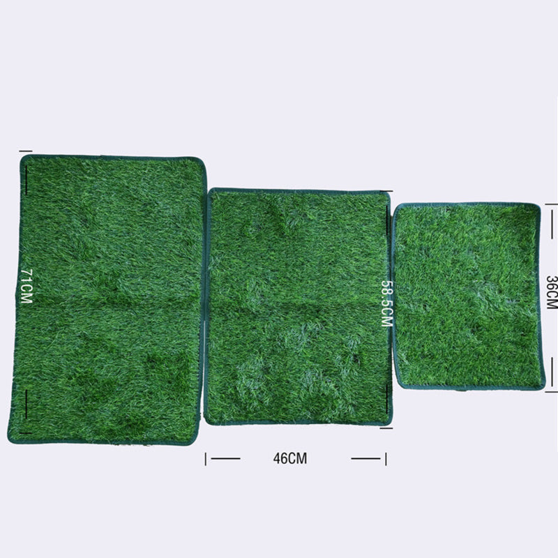 HKM-8686013 Indoor Outdoor Dog Grass Potty Training Mat - Washable & Realistic Simulation Lawn for Pets