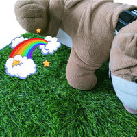 HKM-8686013 Indoor Outdoor Dog Grass Potty Training Mat - Washable & Realistic Simulation Lawn for Pets