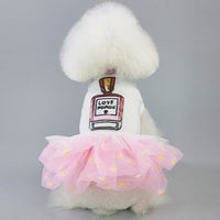 HKM-8686141 Spring and Summer Lightweight Dress for Small Dogs - Princess Style, Multiple Sizes Available