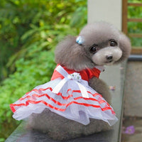 HKM-8686141 Spring and Summer Lightweight Dress for Small Dogs - Princess Style, Multiple Sizes Available