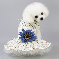 HKM-8686141 Spring and Summer Lightweight Dress for Small Dogs - Princess Style, Multiple Sizes Available