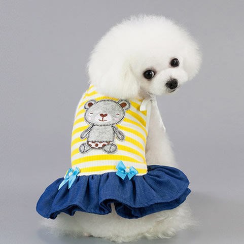 HKM-8686141 Spring and Summer Lightweight Dress for Small Dogs - Princess Style, Multiple Sizes Available