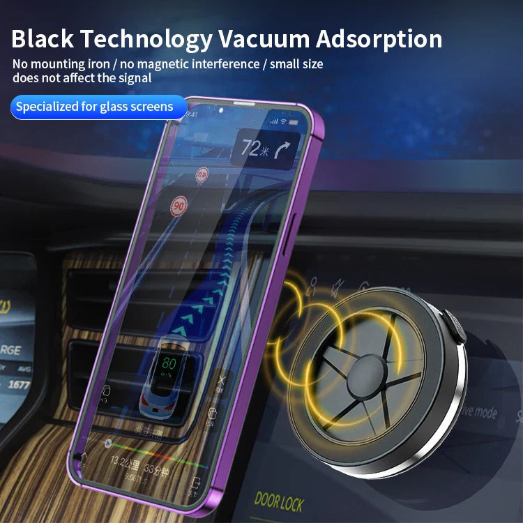 HKM-868627 Universal Magnetic Car Phone Holder with Double-Sided Strong Suction and Vacuum Adsorption