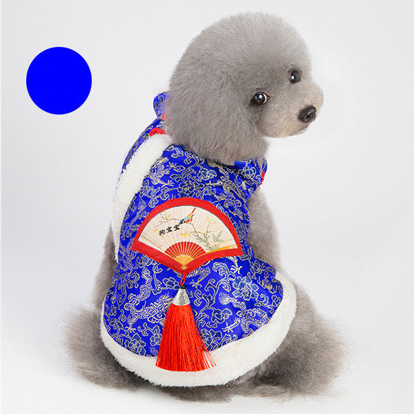 HKM-8686909 Chinese Style Tang Suit Costume for Dogs in Various Colors and Sizes