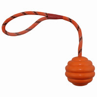 HKM-8687165 Multi-Color Rubber Molar Cleaning Knot Toy for Dogs - Interactive Bite-Resistant Pet Ball