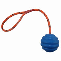 HKM-8687165 Multi-Color Rubber Molar Cleaning Knot Toy for Dogs - Interactive Bite-Resistant Pet Ball