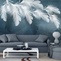 HKM-868755 Floral Non-Woven Fabric Wallpaper - Textured Removable Mural for Home Decoration (118 x 400 inches)