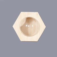 HKM-8687805 Solid Wood Wall-Mounted Cat Toy Platform with Sisal Grabbing Column and Grinding Board