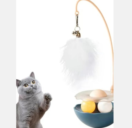 HKM-8689341 Interactive Duck-Shaped Cat Toy - Lightweight and Washable Fun Play Stick for Indoor & Outdoor Kittens