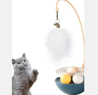 HKM-8689341 Interactive Duck-Shaped Cat Toy - Lightweight and Washable Fun Play Stick for Indoor & Outdoor Kittens