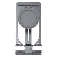 HKM-868947 Universal Wireless Charging Stand - Aluminum Alloy, Simple Style, Silver and Gray Finish