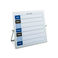 HKM-869011 10x10 Inches Aluminium Frame Calendar Memo Board for Weekly and Monthly Planning