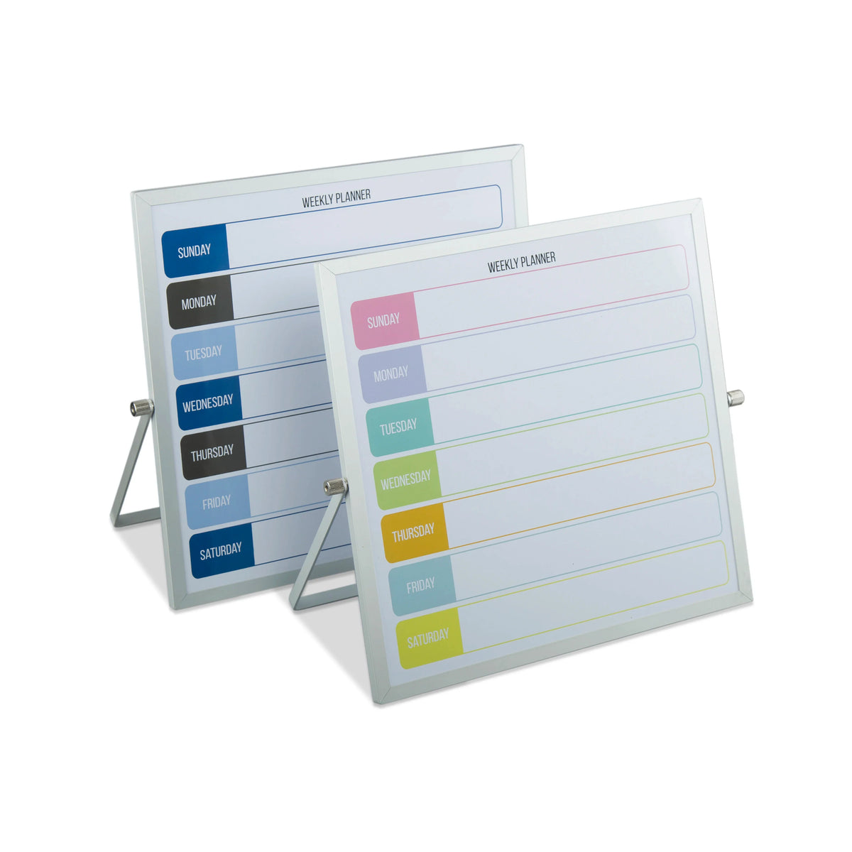 HKM-869011 10x10 Inches Aluminium Frame Calendar Memo Board for Weekly and Monthly Planning