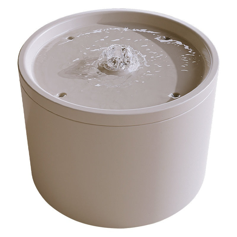 HKM-8690365 Ceramic Cat Water Dispenser with Circulating Filter and Mute Flow