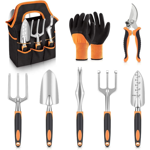 HKM-869075 All-in-One Gardening Tool Set for Efficient Planting, Pruning, and Lawn Maintenance