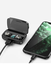 HKM-869075 Wireless Bluetooth Headset with 10m Range and 30 Hours Total Playtime