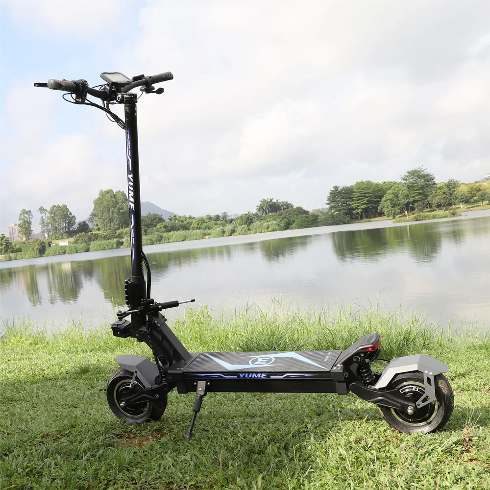 HKM-869075 YUME HAWK Pro 11-Inch Dual Motor Electric Scooter, 96km Range, 250W Brushless Motor, Foldable, Waterproof