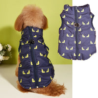 HKM-8690877 Warm Cartoon Dog Vest with Zipper and Traction Hole in Various Colors and Sizes