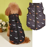 HKM-8690877 Warm Cartoon Dog Vest with Zipper and Traction Hole in Various Colors and Sizes