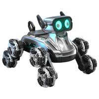 HKM-869139 Eight-Wheel Remote-Controlled Stunt Car with Smart Sensing, 360° Rotation, Lights, and Music for Kids