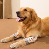 HKM-8691773 Dog Knee Protector Pad and Scarf Set for Elbow Support and Callus Treatment, Comfortable and Adjustable for Medium to Large Dogs