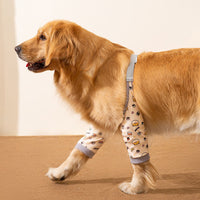 HKM-8691773 Dog Knee Protector Pad and Scarf Set for Elbow Support and Callus Treatment, Comfortable and Adjustable for Medium to Large Dogs