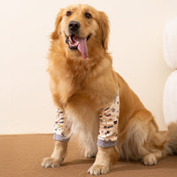 HKM-8691773 Dog Knee Protector Pad and Scarf Set for Elbow Support and Callus Treatment, Comfortable and Adjustable for Medium to Large Dogs