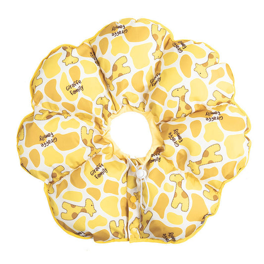 HKM-8691901 Cute Anti-Licking and Anti-Scratching Floral Headgear Collar for Dogs - Multiple Colors Available