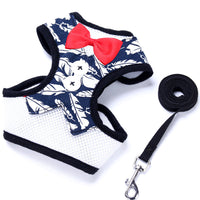 HKM-8692669 Pet Dress Chest Harness with Bow Tie - Various Colors and Sizes Available