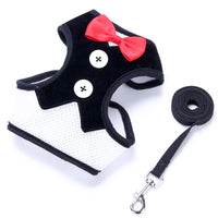 HKM-8692669 Pet Dress Chest Harness with Bow Tie - Various Colors and Sizes Available