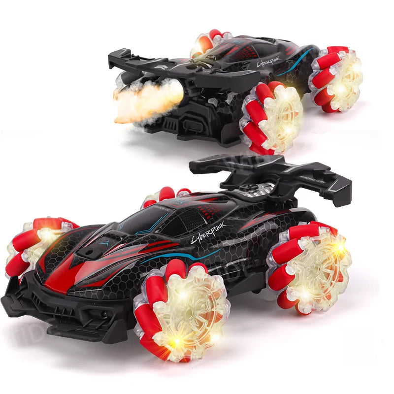 HKM-869395 4WD 2.4G Remote Control Drift Car with Gesture Sensing, High-Speed Features, Smoke, Music & Lights