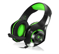 HKM-869395 Luminous Wired Gaming Headset with Microphone for Immersive Audio Experience