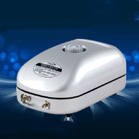 HKM-869395 Ultra-Quiet Double Head Oxygen Pump for Fish Tanks, Adjustable Air Flow, Low Noise Operation