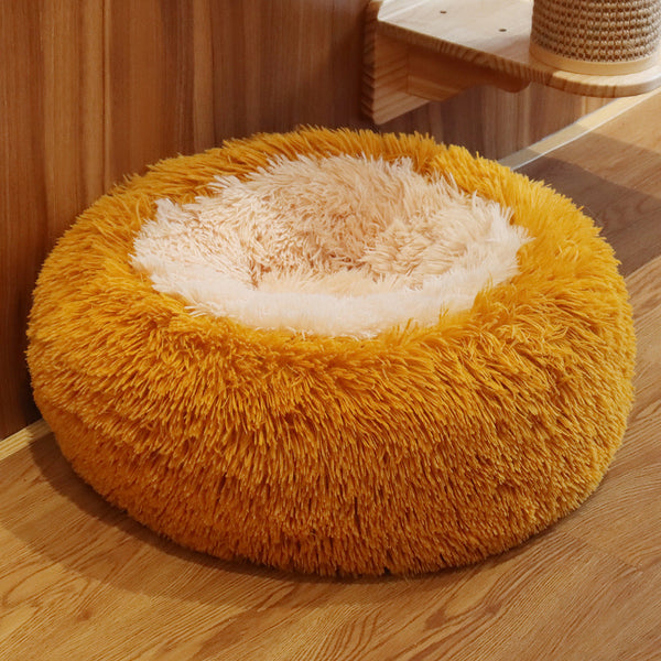 HKM-8694333 Cozy Plush Round Pet Kennel in Various Colors and Sizes
