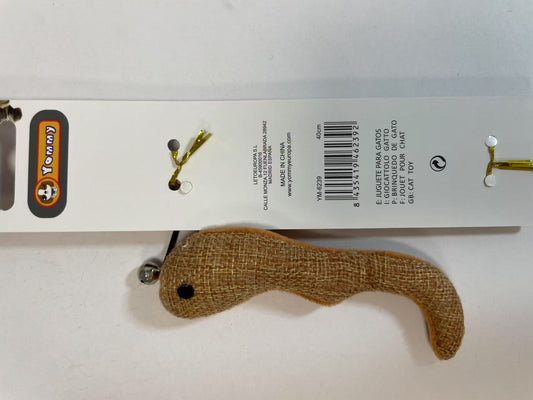 HKM-8695101 Interactive Cat Teaser Wand with Colorful Feathers and Ball