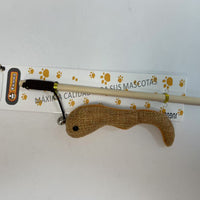 HKM-8695101 Interactive Cat Teaser Wand with Colorful Feathers and Ball