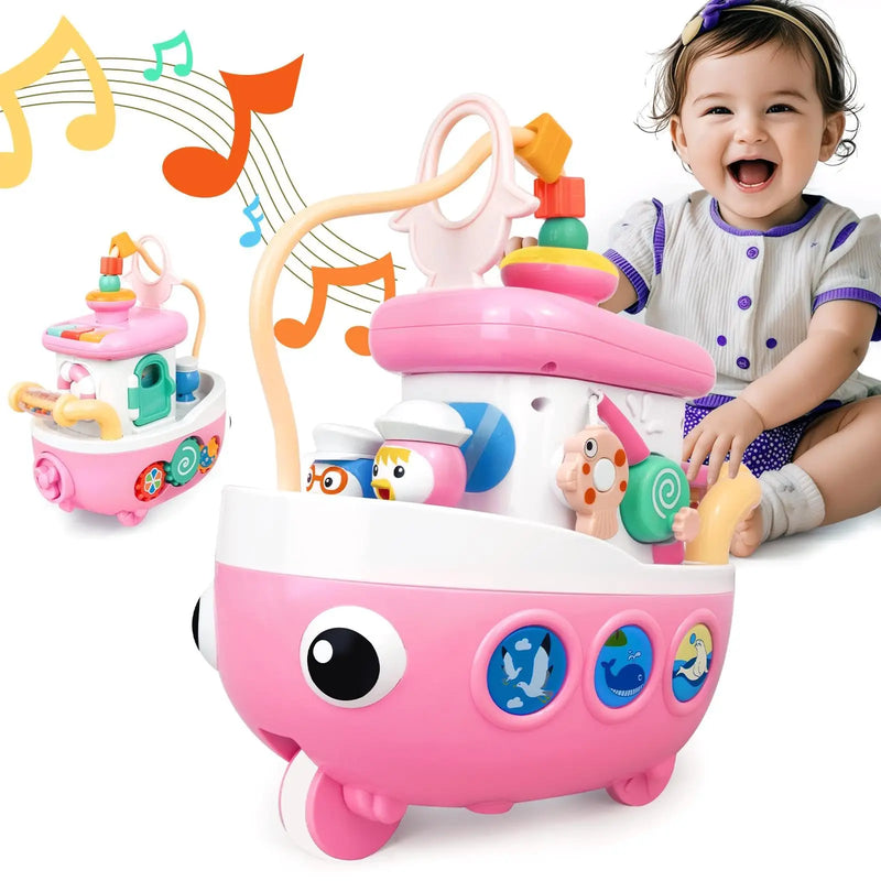 HKM-869523 9-in-1 Musical Baby Blocks Educational Toy for Early Learning and Development